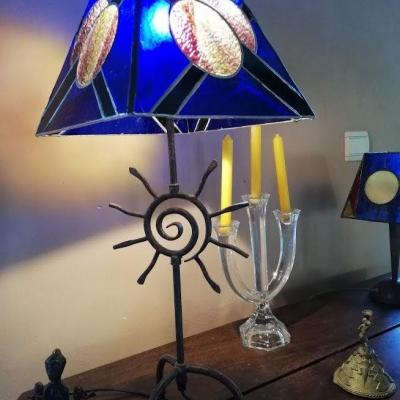 Lampe bleu Tiffany